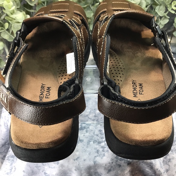 St. John’s Bay Coast Brown Fisherman Velcro Sandals Men’s 12M ☀️Brand NEW☀️ - Picture 7 of 13